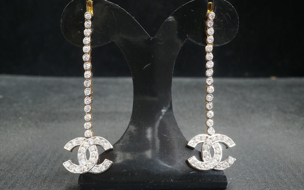 ต่างหูเพชร Chanel